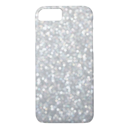 Coque Sparkly Silver iPhone 7 (Dos)