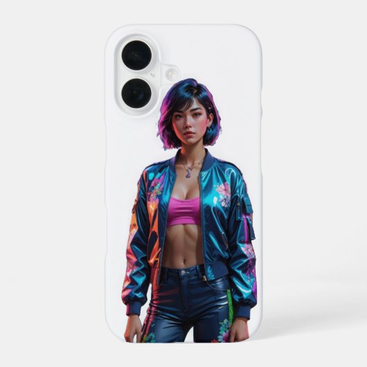 Coque stylish Bloom iPhone 16 (Verso)