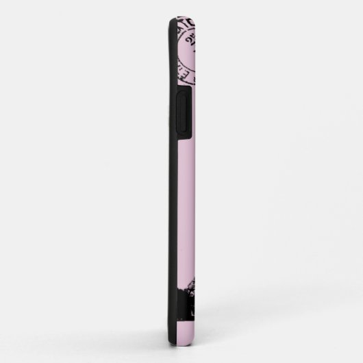 Coque Timbre Paris (Dos/Droite)