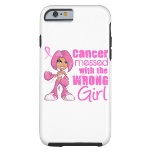 Coque Tough iPhone 6 Cancer du sein Fille de combat 1