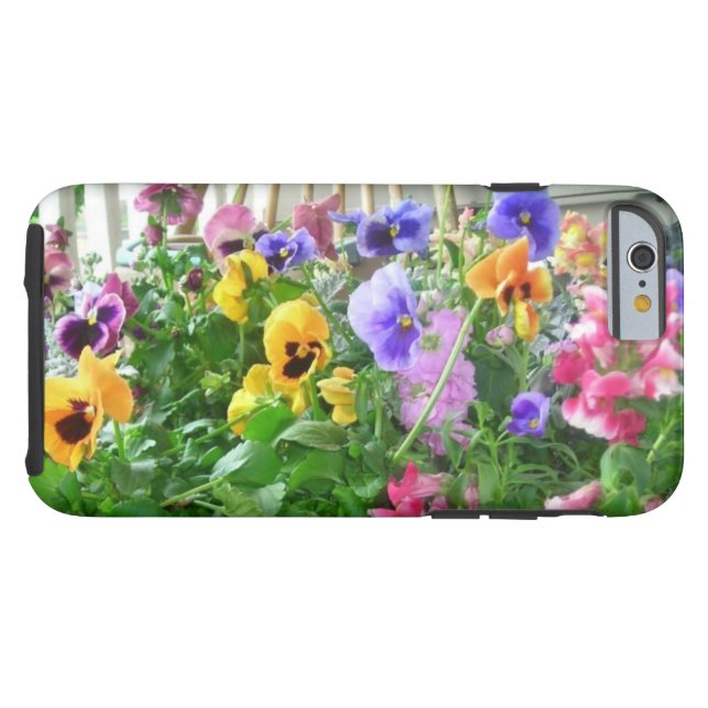 Coque Tough iPhone 6 Pansies panoramiques iPhone 6 coque (Dos (Horizontal))