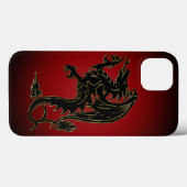 Coque traditionnel Dragon Gradient iPhone X (Verso (horizontal))