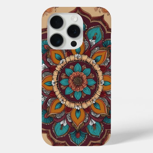 Coque traditionnel Mandala Art iPhone 15 Pro - Eth (Verso)