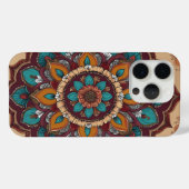 Coque traditionnel Mandala Art iPhone 15 Pro - Eth (Verso (horizontal))