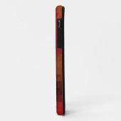 coque Triangle Mosaïque "En feu" iPhone 5/5S (Dos/Gauche)