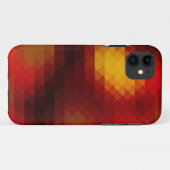coque Triangle Mosaïque "En feu" iPhone 5/5S (Dos (Horizontal))