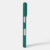 Coque turquoise à rayures-Mate (Verso / Droite)