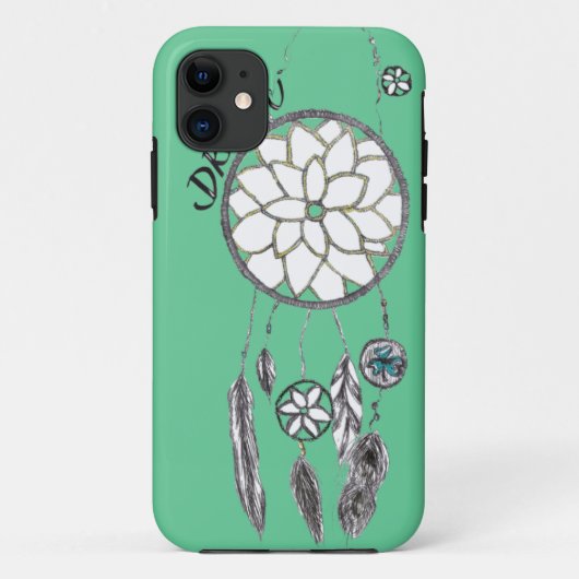 Coque Turquoise pour iPhone 5 DreamCatcher (Dos)