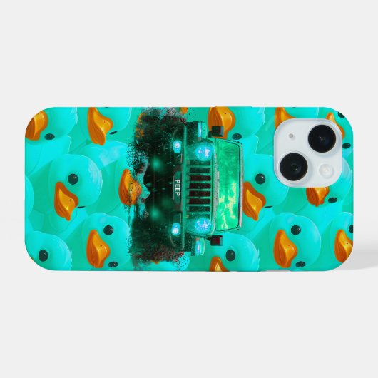 coque turquoise vert 4x4 cankie coloré . (Verso Horizontal)