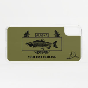 Coque Pour iPhone XS Badge de pêcheur de combat de l'Alaska