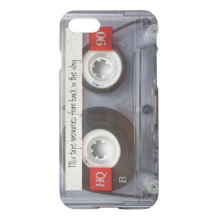 Coque Pour iPhone SE/8/7 Case Bande Cassette Rétro