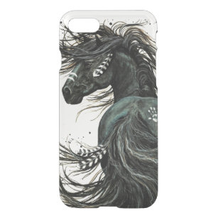 Coque Pour iPhone SE/8/7 Case Caisse frisonne de cellules de cheval par Bihrle