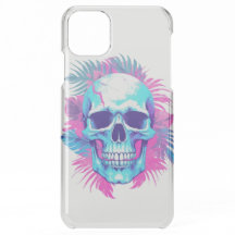 Crâne Floral dans le Style Vaporwave