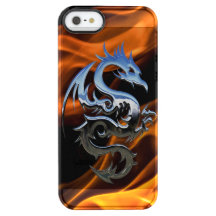 Fire Dragon iPhone SE/5/5S Clear Coque