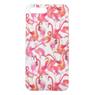 Coque iPhone 7 Plus Flamants roses Aquarelles Dans Les Aquarelles