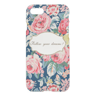 Coque Pour iPhone SE/8/7 Case Fleurs romantiques adorables - Message de motivati