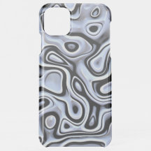 Hip Violet Bleu Gris Noir Motif d'Art Liquide 3D