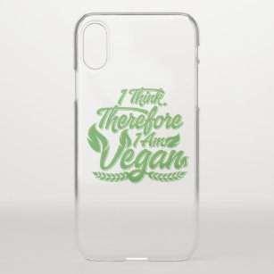 Coque Pour iPhone XS Je Pense Que Je Suis Vegan.