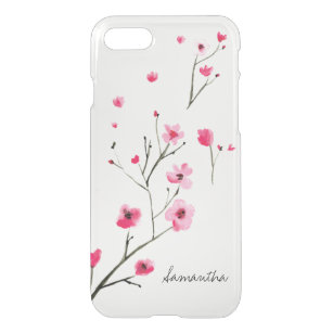 Coque Pour iPhone SE/8/7 Case Les fleurs de cerisiers d'aquarelle par LD Design 