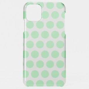 Coque Pour iPhone 11 Pro Max Mint Green Polka Dots