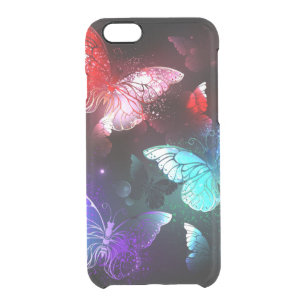 Coque iPhone 6/6S Trois papillons brillants sur l'arrière - plan de 