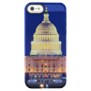 Coque iPhone Clear SE/5/5s Washington DC Capitol américain à Dusk