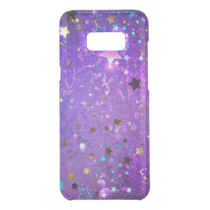 Coquer Get Uncommon Samsung Galaxy S8 Plus Arrière - plan de feuille violet avec étoiles