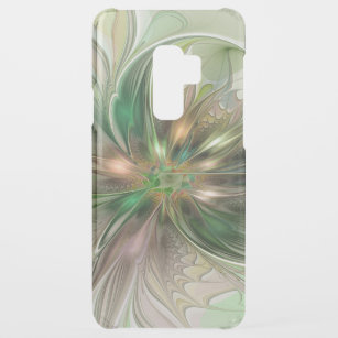 Coques Uncommon Pour Samsung Galaxy S9 Plus Imaginaire coloré Moderne Fleur Fractale Abstraite