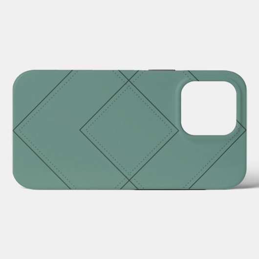 Coque vert avec conception géométrique (Verso (horizontal))