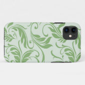 Coque verte florale pour iPhone 5 (Dos (Horizontal))