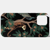 Coque vintage de tigre et de paon (Verso (horizontal))