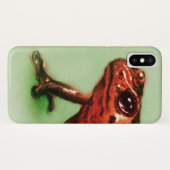 coque vintage iPhone - Grenouille (Dos (Horizontal))