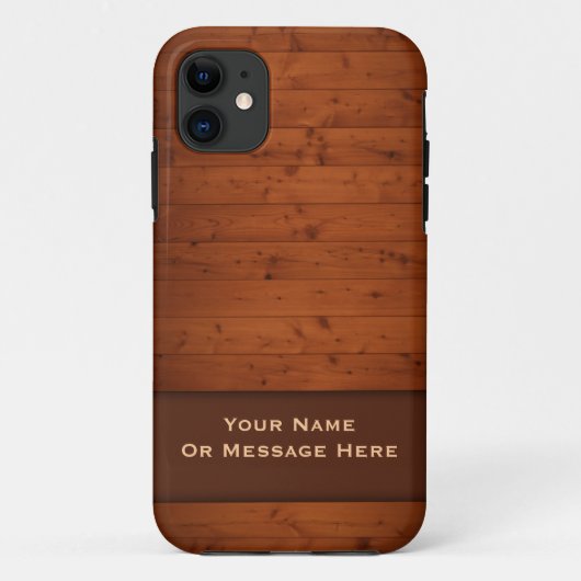 Coque Vintage Wood Apple iPhone 5 (Dos)