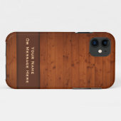 Coque Vintage Wood Apple iPhone 5 (Dos (Horizontal))