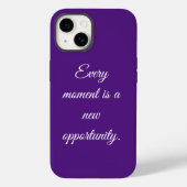 Coque violet iPhone 14. (Verso)