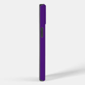 Coque violet iPhone 14. (Verso / Droite)