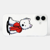 Coque Westie Bow-Mate coque iphone (Verso (horizontal))