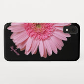Coque XR pour iPhone en fleurs de Gerber rose (Dos (Horizontal))