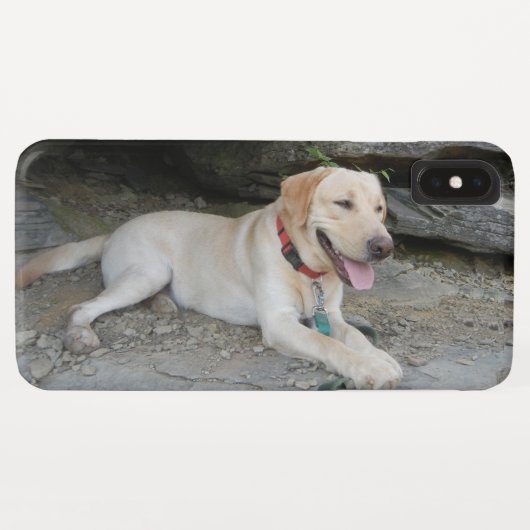 Coque Yellow Labrador Retriever iPhone X (Dos (Horizontal))