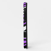 Coque Zebra Print Mix Purple iPhone 5 (Dos/Gauche)
