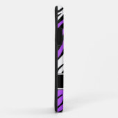Coque Zebra Print Mix Purple iPhone 5 (Dos/Droite)