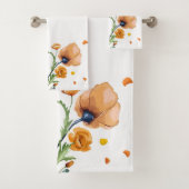 Coquelicot aquarelle orange (En situation)