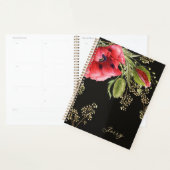 Coquelicot aquarelle rouge époustouflant (Devant avec enveloppe)