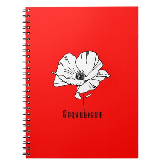 Coquelicot Notitieboek (Voorkant)