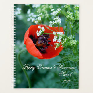 Coquelicot Rouge Macro | Journal Personnalisé Arti