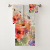 Coquelicots aquarelle automne  (En situation)