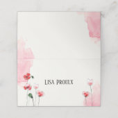 "Coquelicots"-beleggingskaart (Buitenkant ongevouwen)