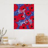 Coquelicots continuent de grandir Grande Affiche (Cuisine)