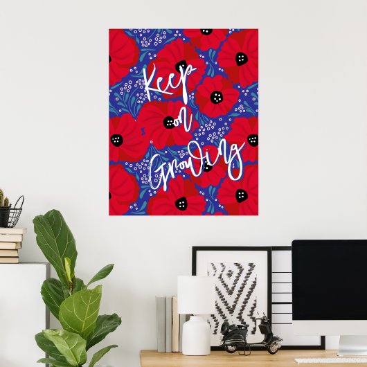 Coquelicots continuent de grandir Grande Affiche (Bureau à domicile)