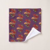 Coquelicots et papillons  (Gant de toilette)